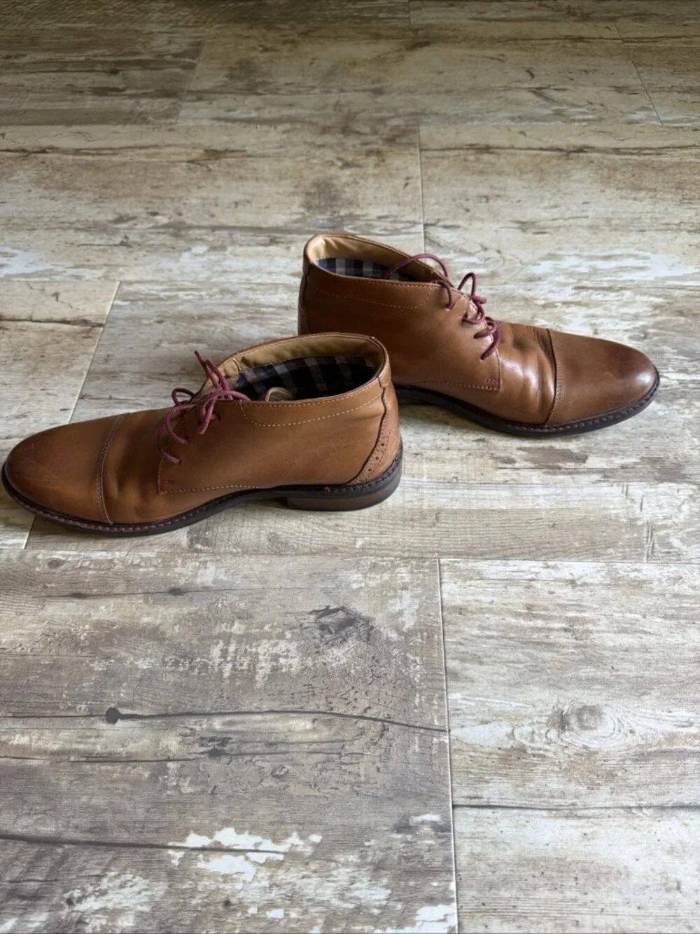 BOSTONIAN Commonwealth Brown Leather Chukka Boots Men’s 8.5M